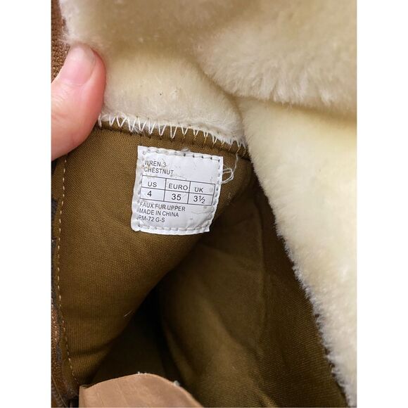 Michael Kors Wren Boots in Chestnut Brown, Kids Size 4 / Women's Size 5.5 - Picture 5 of 7